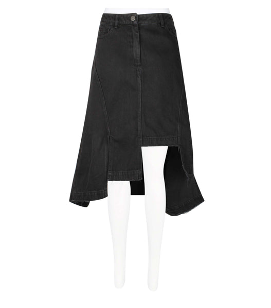 Patch Denim Skirt