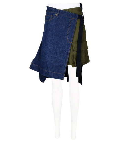 Asymmetric Patchwork Skirt