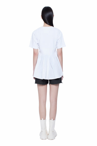 Braces Style Peplum Top