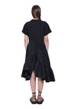 Asymmetric Flare Hem Tee Dress