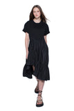 Asymmetric Flare Hem Tee Dress