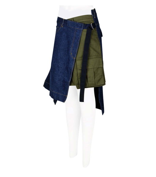 Asymmetric Patchwork Skirt