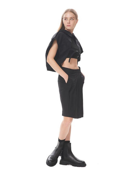 Unbalanced Pleated Culottes