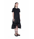 Asymmetric Flare Hem Tee Dress