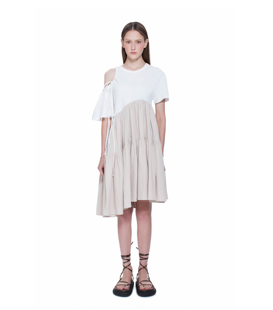 Cutout Flare Tee Dress