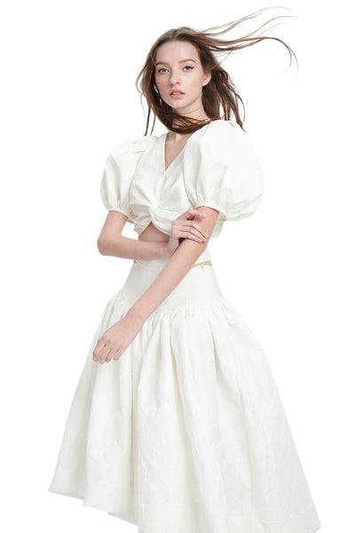 Front Knot Blouse With Strap