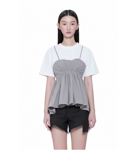 Cutout Tee with Straps