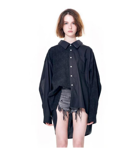 Asymmetric Hem with Panel Shorts