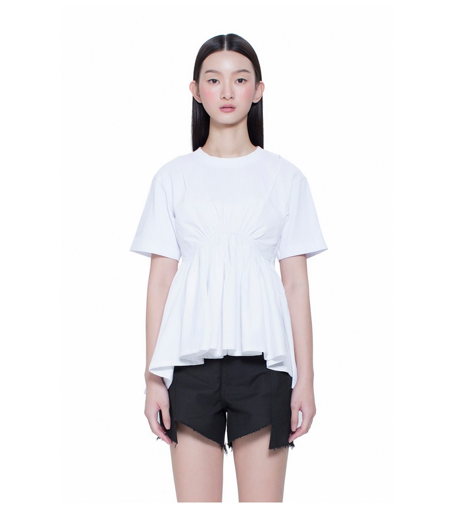 Braces Style Peplum Top