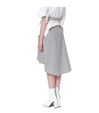 Shirt Sleeve Tie Waist Skirt