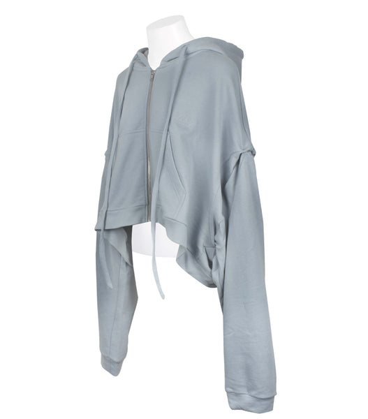 Cropped Zip-Up Hoodie