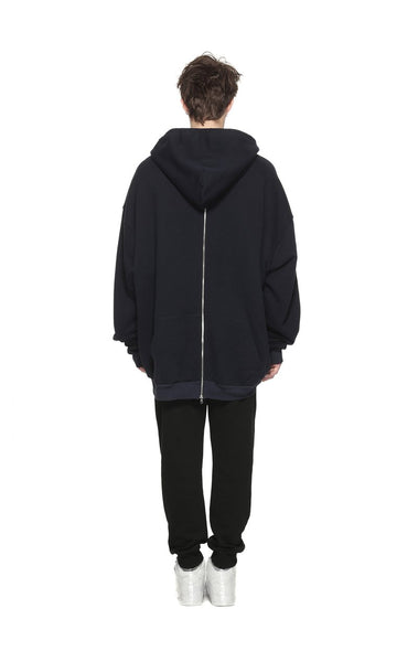 Back Zip Up Hoodie