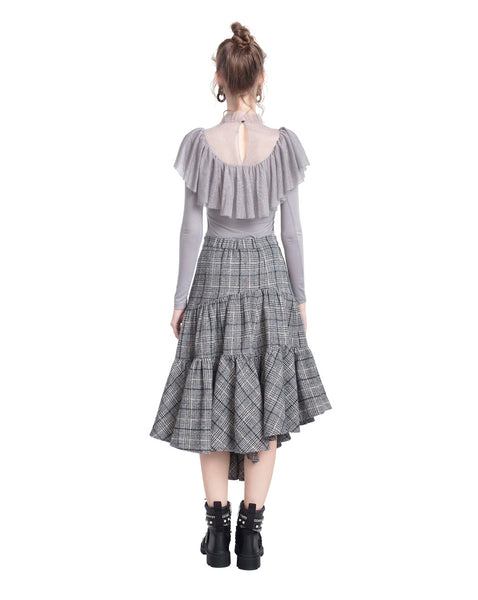 Ruffled Sparkly Tulle Top