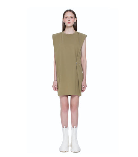 Single Sleeve Turtle Neck Top