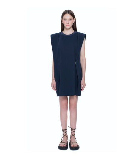 Single Sleeve Turtle Neck Top