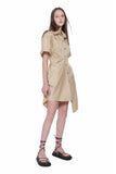 Asymmetric Hem Shirt Dress