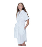 Asymmetric Hem Shirt Dress