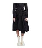 Flare Hem Skirt With Strap