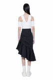 Asymmetric Ruffles Skirt
