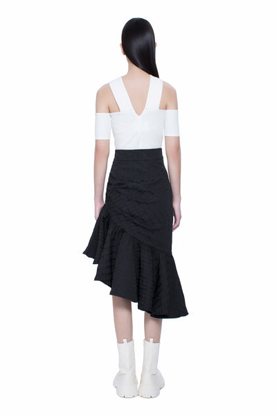 Asymmetric Ruffles Skirt