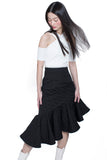 Asymmetric Ruffles Skirt