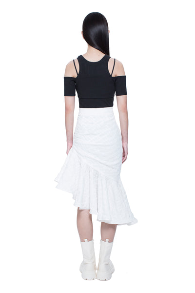 Asymmetric Ruffles Skirt