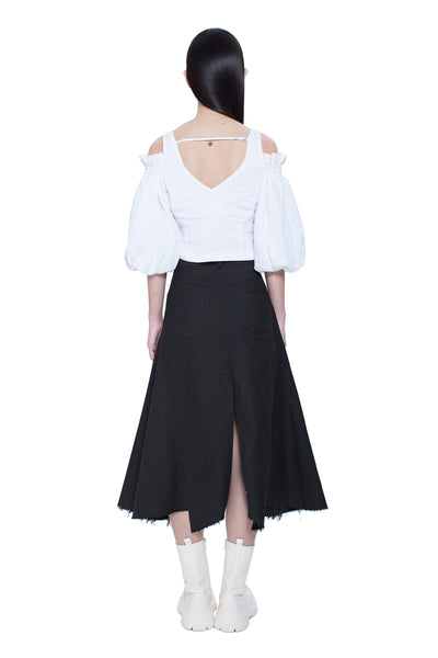 Asymmetric Hem with Panel Skirt