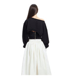 Zipped Open Back Sweatshirt