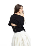 Zipped Open Back Sweatshirt