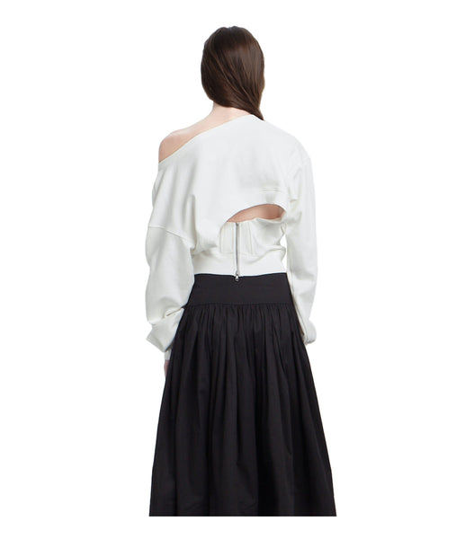 Zipped Open Back Sweatshirt