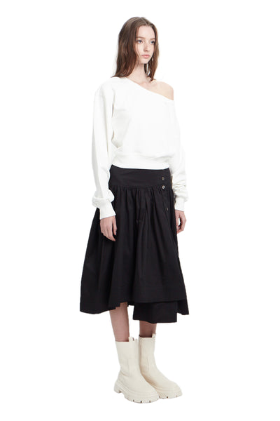 Zipped Open Back Sweatshirt