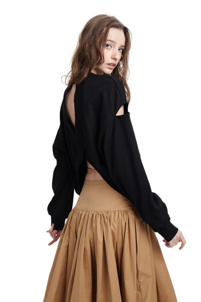 Open Back Sweatshirt