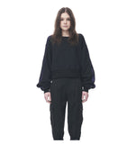 Snap-sleeves Sweatshirt