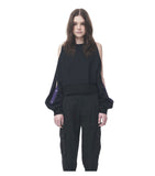 Snap-sleeves Sweatshirt