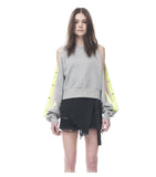 Snap-sleeves Sweatshirt