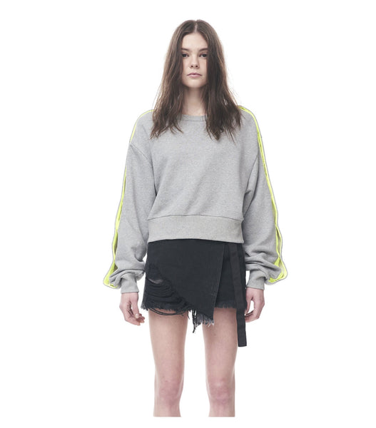 Snap-sleeves Sweatshirt