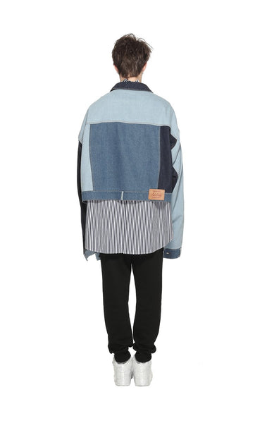 Solo Receipt Cropped Denim Jacket