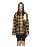 Solo Receipt Patch Checked Shirt (Unisex)