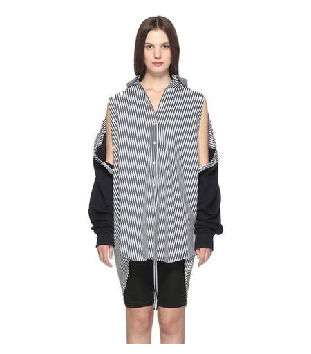 Contrasting Tulle Sweatshirt