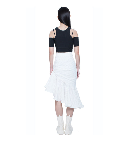 Twist Knot Top With Separated Vest