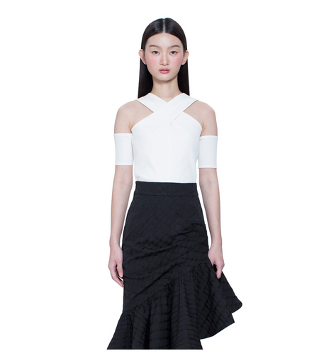 Asymmetric Hem with Panel Shorts