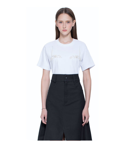 Single Sleeve Turtle Neck Top