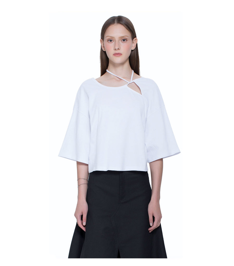 Cutout Tee with Straps