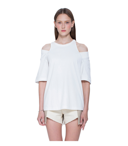 Single Sleeve Turtle Neck Top