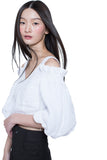 V Neck Cutout Blouse