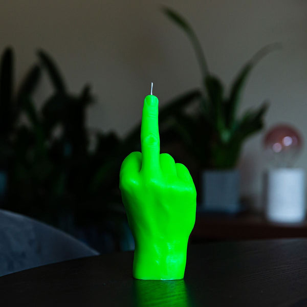 Neon F*CK You - Hand Gesture Candles