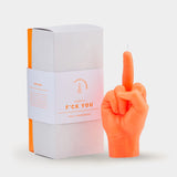 Neon F*CK You - Hand Gesture Candles