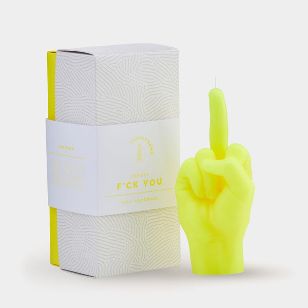 Neon F*CK You - Hand Gesture Candles