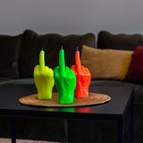 Neon F*CK You - Hand Gesture Candles