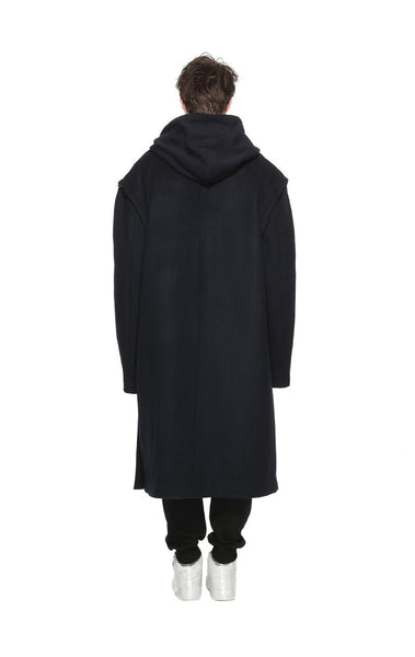 Doublebreasted Wool Long Coat